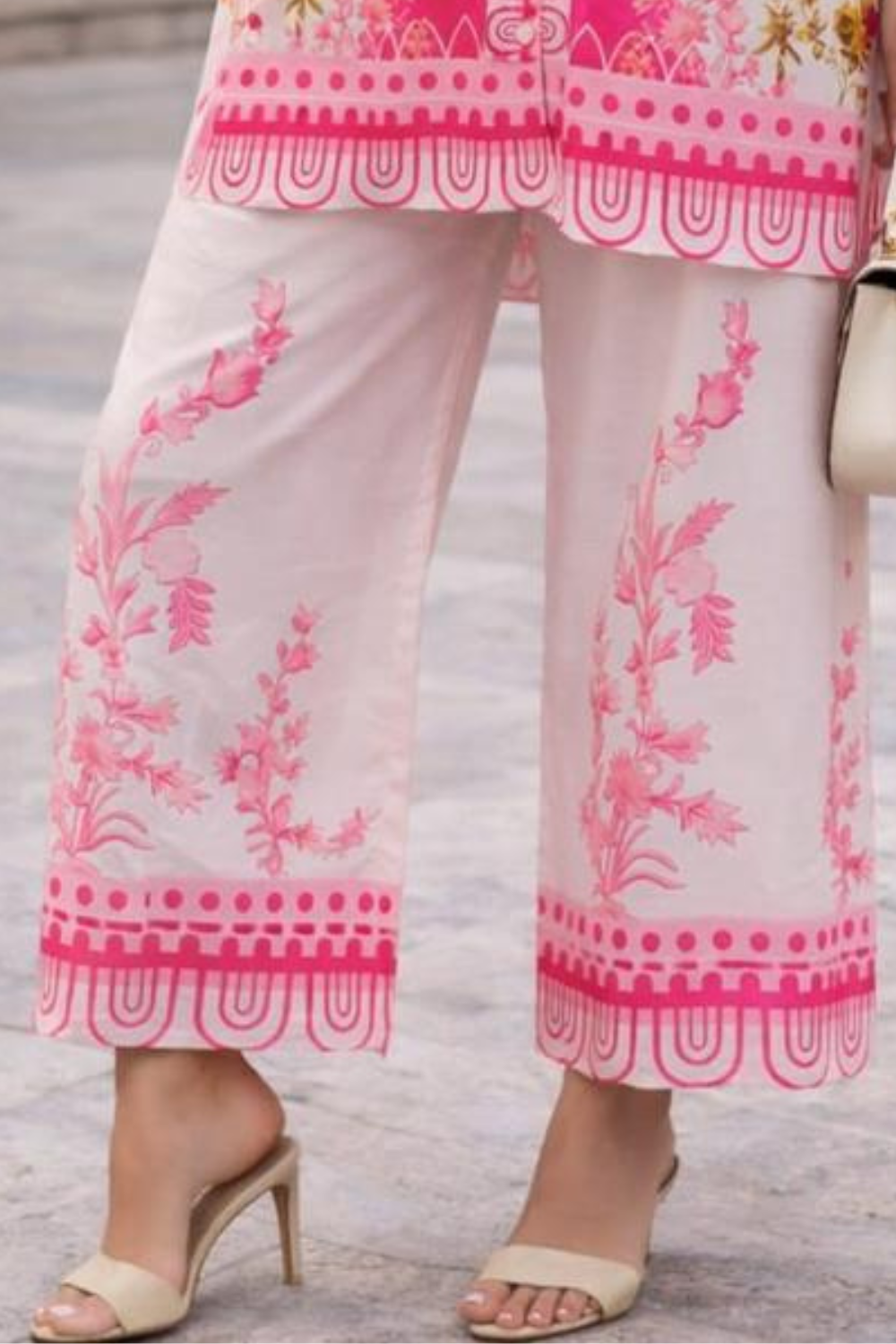 Pink Floral Printed Turkish Co-ord Set